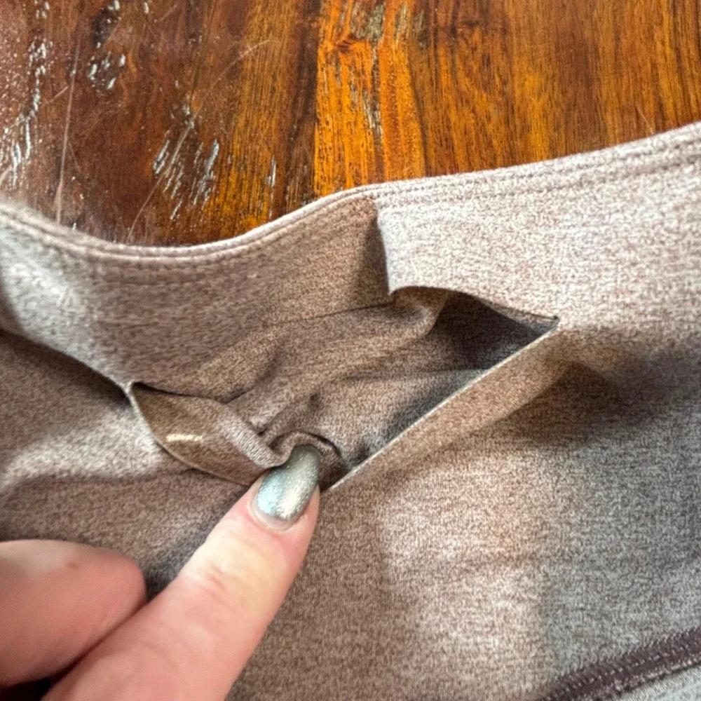 Girlfriend Collective Womens Heathered High Rise Compressive Leggings Large L - Picture 3 of 5